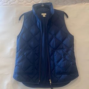 J. Crew Navy Quilted Vest